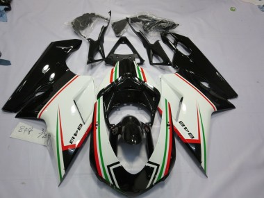 2007-2012 Black tri Color Ducati 848 1098 1198 Fairings for Sale