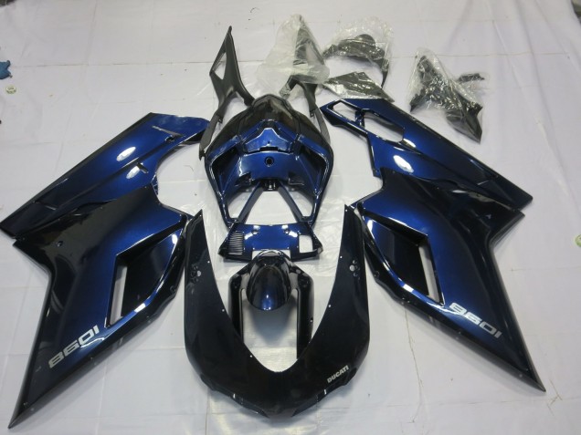 2007-2012 Deep Blue Ducati 848 1098 1198 Fairings for Sale 2007-2012 Deep Blue Ducati 848 1098 1198 Fairings for Sale