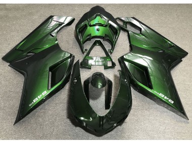 2007-2012 Deep Green Ducati 848 1098 1198 Fairings for Sale