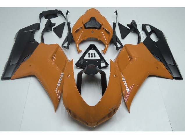 2007-2012 Gloss Orange & Black Ducati 848 1098 1198 Fairings for Sale 2007-2012 Gloss Orange & Black Ducati 848 1098 1198 Fairings for Sale
