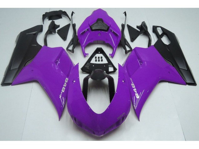 2007-2012 Gloss Purple & Black Ducati 848 1098 1198 Fairings for Sale 2007-2012 Gloss Purple & Black Ducati 848 1098 1198 Fairings for Sale