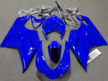 2007-2012 Plain Gloss Blue Ducati 848 1098 1198 Fairings for Sale