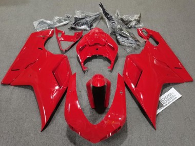 2007-2012 Plain Gloss Red Ducati 848 1098 1198 Fairings for Sale