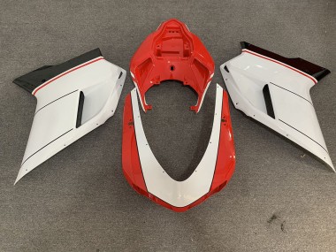 2007-2012 Red White Ducati 848 1098 1198 Fairings for Sale