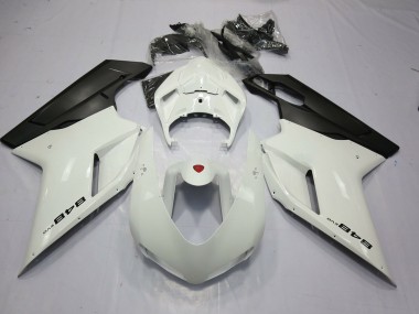 2007-2012 White and Black 848 Ducati 848 1098 1198 Fairings for Sale