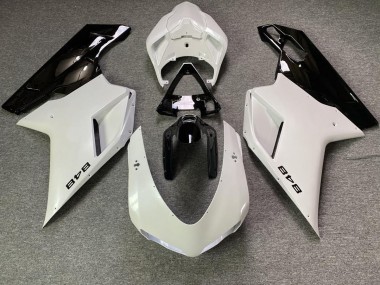 2007-2012 White Pearl and Black Ducati 848 1098 1198 Fairings for Sale