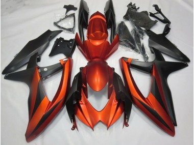 2008-2010 Burnt Matte Orange Suzuki GSXR 600-750 Fairings for Sale