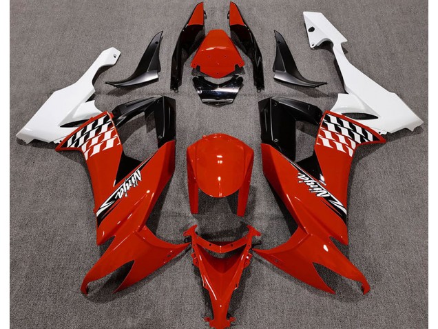 2008-2010 Gloss Red and White Kawasaki ZX10R Fairings for Sale 2008-2010 Gloss Red and White Kawasaki ZX10R Fairings for Sale