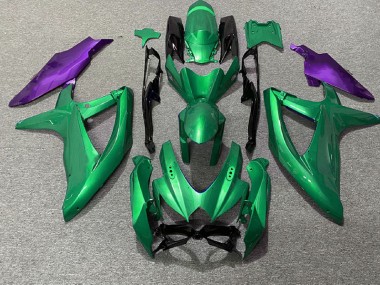 2008-2010 Green and Purple Suzuki GSXR 600-750 Fairings for Sale