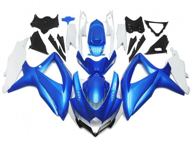 2008-2010 Light Blue and White Custom Style Suzuki GSXR 600-750 Fairings for Sale 2008-2010 Light Blue and White Custom Style Suzuki GSXR 600-750 Fairings for Sale