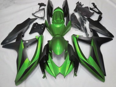 2008-2010 Matte Green No R Suzuki GSXR 600-750 Fairings for Sale