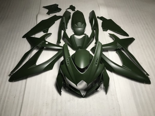 2008-2010 Matte Green Suzuki GSXR 600-750 Fairings for Sale 2008-2010 Matte Green Suzuki GSXR 600-750 Fairings for Sale