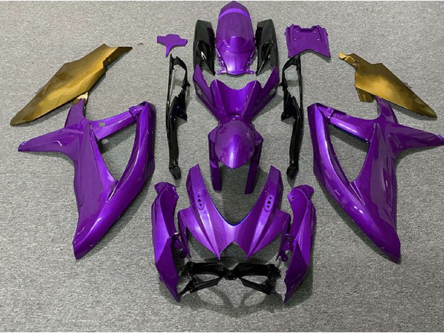 2008-2010 Purple and Gold Suzuki GSXR 600-750 Fairings for Sale 2008-2010 Purple and Gold Suzuki GSXR 600-750 Fairings for Sale