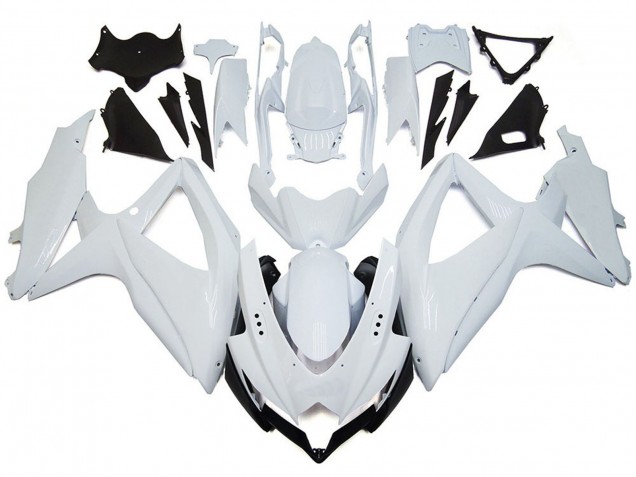 2008-2010 Shining Gloss White Suzuki GSXR 600-750 Fairings for Sale 2008-2010 Shining Gloss White Suzuki GSXR 600-750 Fairings for Sale