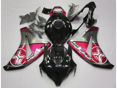 2008-2011 Candy Red on Black Custom Honda CBR1000RR Fairings for Sale