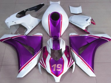 2008-2011 Gloss Purple and White Honda CBR1000RR Fairings for Sale