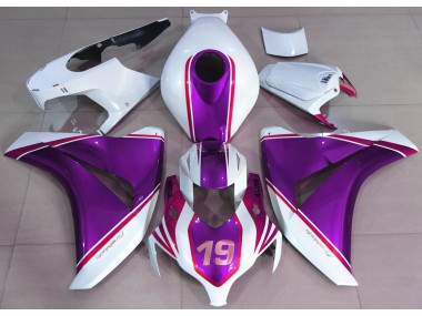 2008-2011 Gloss Purple and White Honda CBR1000RR Fairings for Sale