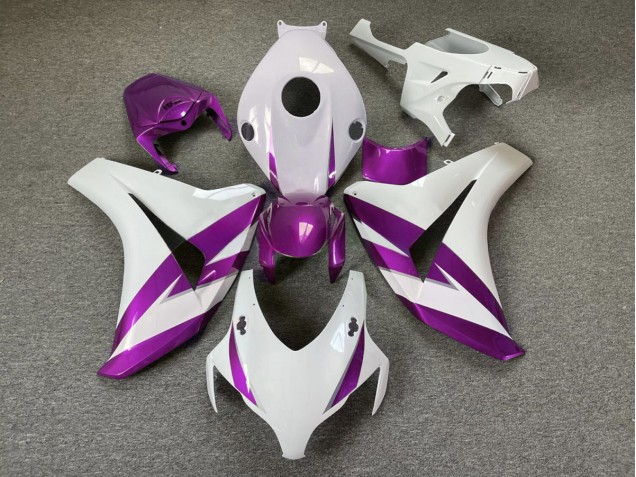 2008-2011 Gloss White & Purple Trim Honda CBR1000RR Fairings for Sale 2008-2011 Gloss White & Purple Trim Honda CBR1000RR Fairings for Sale