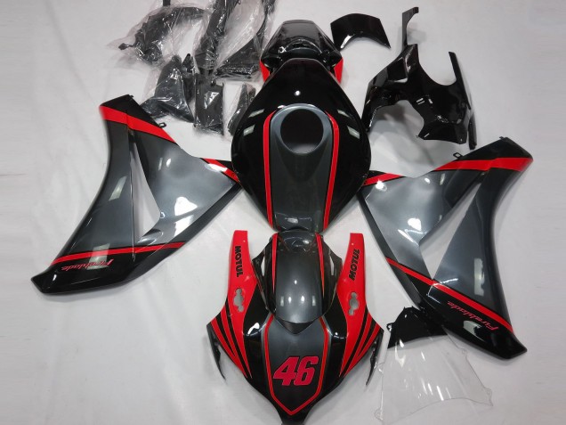 2008-2011 Gray Motul & Red Honda CBR1000RR Fairings for Sale 2008-2011 Gray Motul & Red Honda CBR1000RR Fairings for Sale