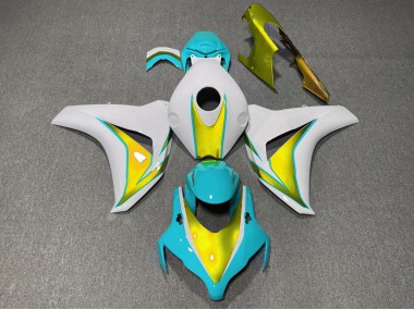 2008-2011 Light Blue and Gold Honda CBR1000RR Fairings for Sale