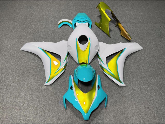 2008-2011 Light Blue and Gold Honda CBR1000RR Fairings for Sale 2008-2011 Light Blue and Gold Honda CBR1000RR Fairings for Sale