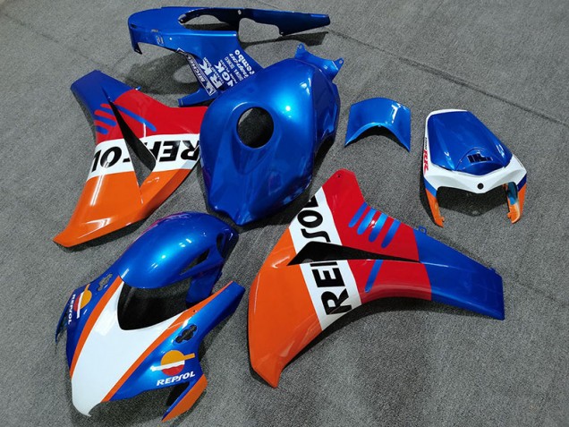 2008-2011 Pearl Blue Repsol Style Honda CBR1000RR Fairings for Sale 2008-2011 Pearl Blue Repsol Style Honda CBR1000RR Fairings for Sale