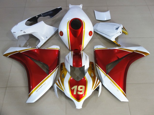 2008-2011 Red and White 19 Honda CBR1000RR Fairings for Sale 2008-2011 Red and White 19 Honda CBR1000RR Fairings for Sale