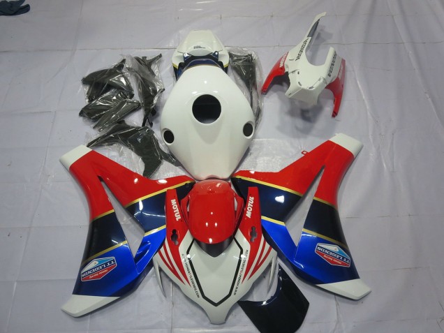 2008-2011 White Blue and Red Honda CBR1000RR Fairings for Sale 2008-2011 White Blue and Red Honda CBR1000RR Fairings for Sale