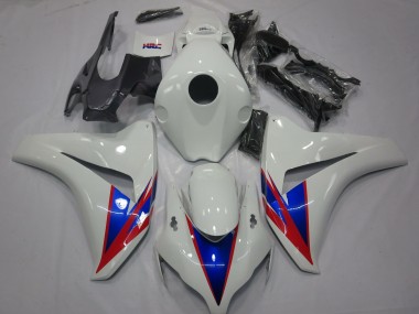 2008-2011 White Blue Red (w) logo Honda CBR1000RR Fairings for Sale