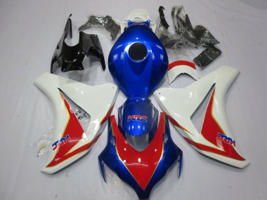 2008-2011 White Red and Deep Blue Honda CBR1000RR Fairings for Sale