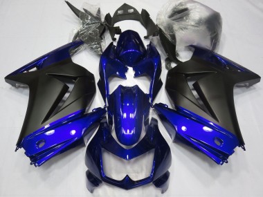 2008-2013 Blue and Matte Black Kawasaki Ninja 250 Fairings for Sale