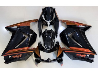 2008-2013 Gloss Black & Orange Kawasaki Ninja 250 Fairings for Sale
