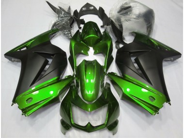 2008-2013 Green and Matte Black Kawasaki Ninja 250 Fairings for Sale