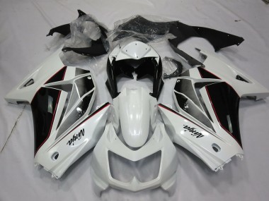 2008-2013 White and Black Kawasaki Ninja 250 Fairings for Sale