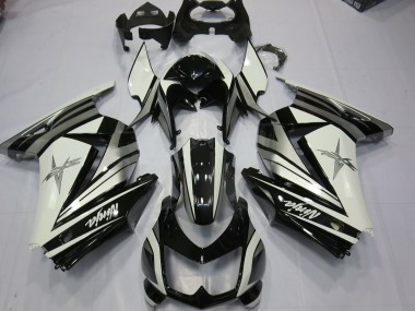 2008-2013 White Silver Star Kawasaki Ninja 250 Fairings for Sale