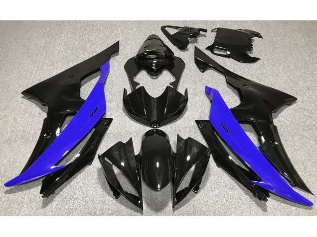 2008-2016 Gloss Black & Blue Yamaha R6 Fairings for Sale 2008-2016 Gloss Black & Blue Yamaha R6 Fairings for Sale