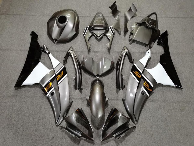2008-2016 Gloss Gray & Bronze Yamaha R6 Fairings for Sale 2008-2016 Gloss Gray & Bronze Yamaha R6 Fairings for Sale