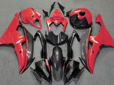 2008-2016 Gloss Red and Carbon Yamaha R6 Fairings for Sale