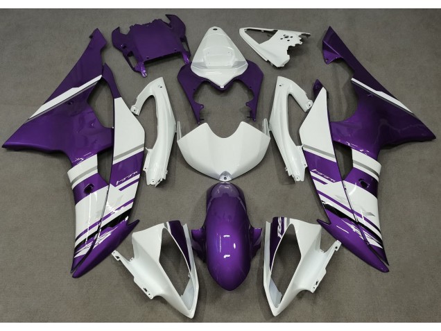 2008-2016 Gloss White and Purple OEM Style Yamaha R6 Fairings for Sale 2008-2016 Gloss White and Purple OEM Style Yamaha R6 Fairings for Sale