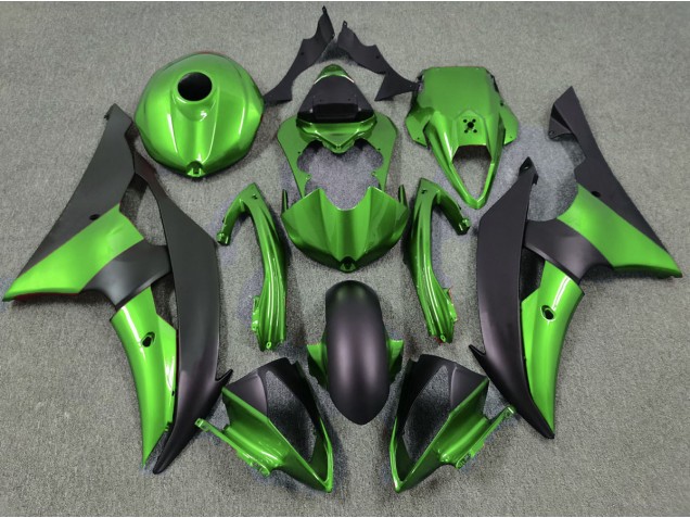 2008-2016 Green and Matte Black Yamaha R6 Fairings for Sale 2008-2016 Green and Matte Black Yamaha R6 Fairings for Sale
