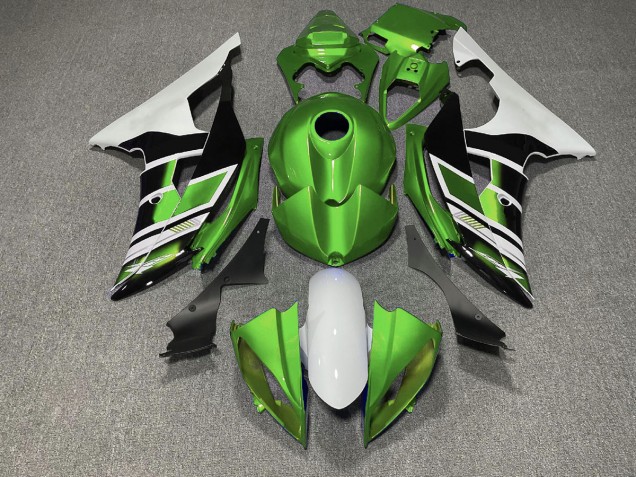 2008-2016 Green Black and White OEM Style Yamaha R6 Fairings for Sale 2008-2016 Green Black and White OEM Style Yamaha R6 Fairings for Sale