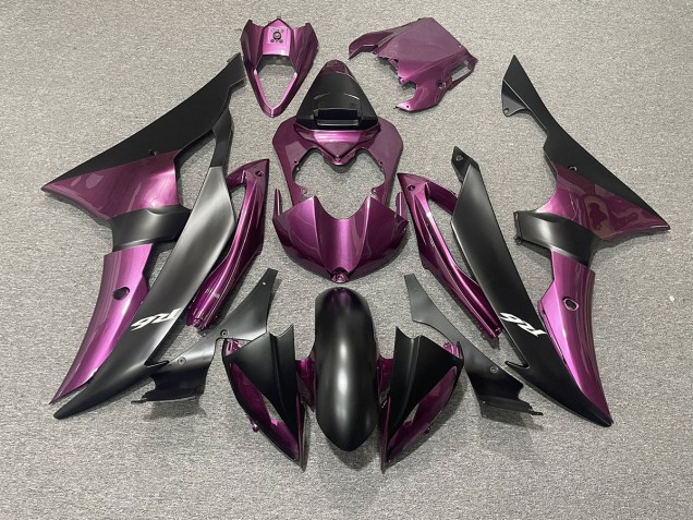 2008-2016 Light Purple and Matte Black Yamaha R6 Fairings for Sale 2008-2016 Light Purple and Matte Black Yamaha R6 Fairings for Sale