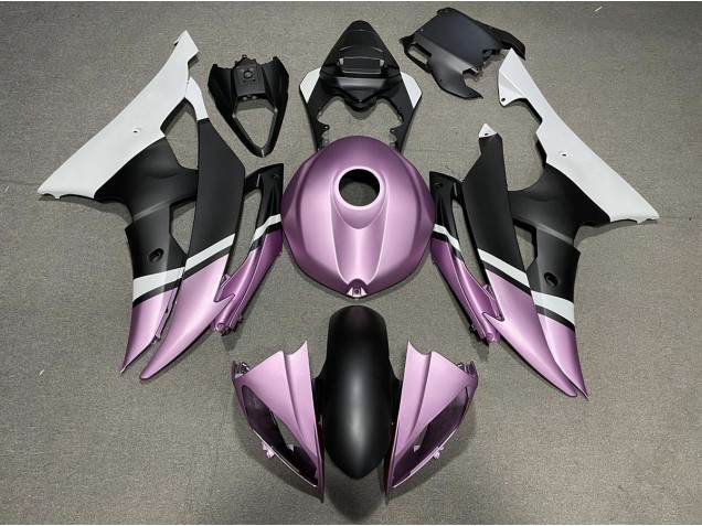 2008-2016 Matte Black and Light Purple Yamaha R6 Fairings for Sale 2008-2016 Matte Black and Light Purple Yamaha R6 Fairings for Sale
