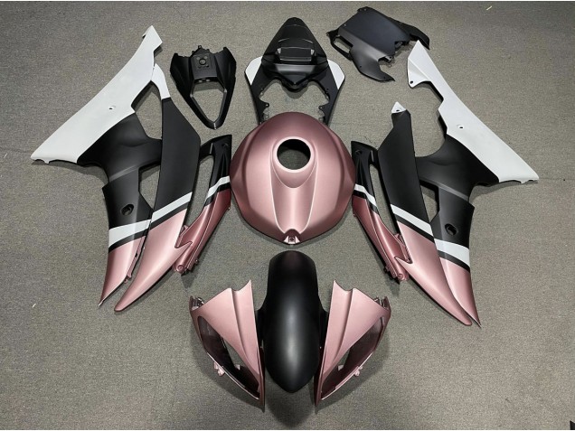2008-2016 Matte Black and Rose Gold Yamaha R6 Fairings for Sale 2008-2016 Matte Black and Rose Gold Yamaha R6 Fairings for Sale