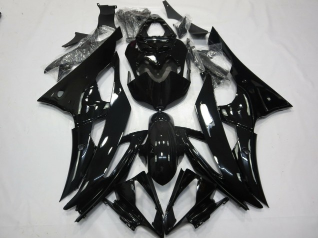 2008-2016 No.2 Gloss Black Yamaha R6 Fairings for Sale 2008-2016 No.2 Gloss Black Yamaha R6 Fairings for Sale