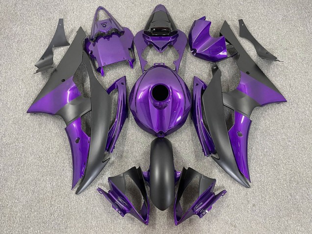 2008-2016 Purple and Matte Black Yamaha R6 Fairings for Sale 2008-2016 Purple and Matte Black Yamaha R6 Fairings for Sale