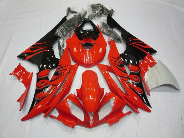 2008-2016 Red Flame Yamaha R6 Fairings for Sale 2008-2016 Red Flame Yamaha R6 Fairings for Sale