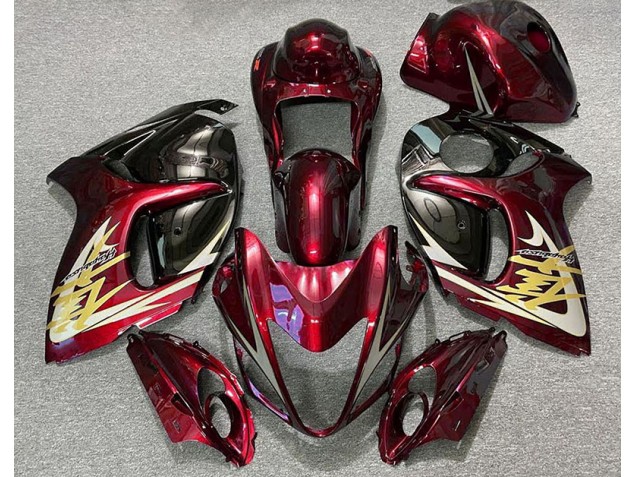 2008-2019 Deep Red & Gold Suzuki GSXR 1300 Fairings for Sale 2008-2019 Deep Red & Gold Suzuki GSXR 1300 Fairings for Sale