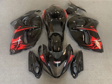 2008-2019 Gloss Black with Red logos Suzuki GSXR 1300 Fairings for Sale