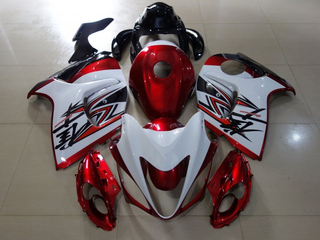 2008-2019 Gloss Red & White Design Suzuki GSXR 1300 Fairings for Sale 2008-2019 Gloss Red & White Design Suzuki GSXR 1300 Fairings for Sale